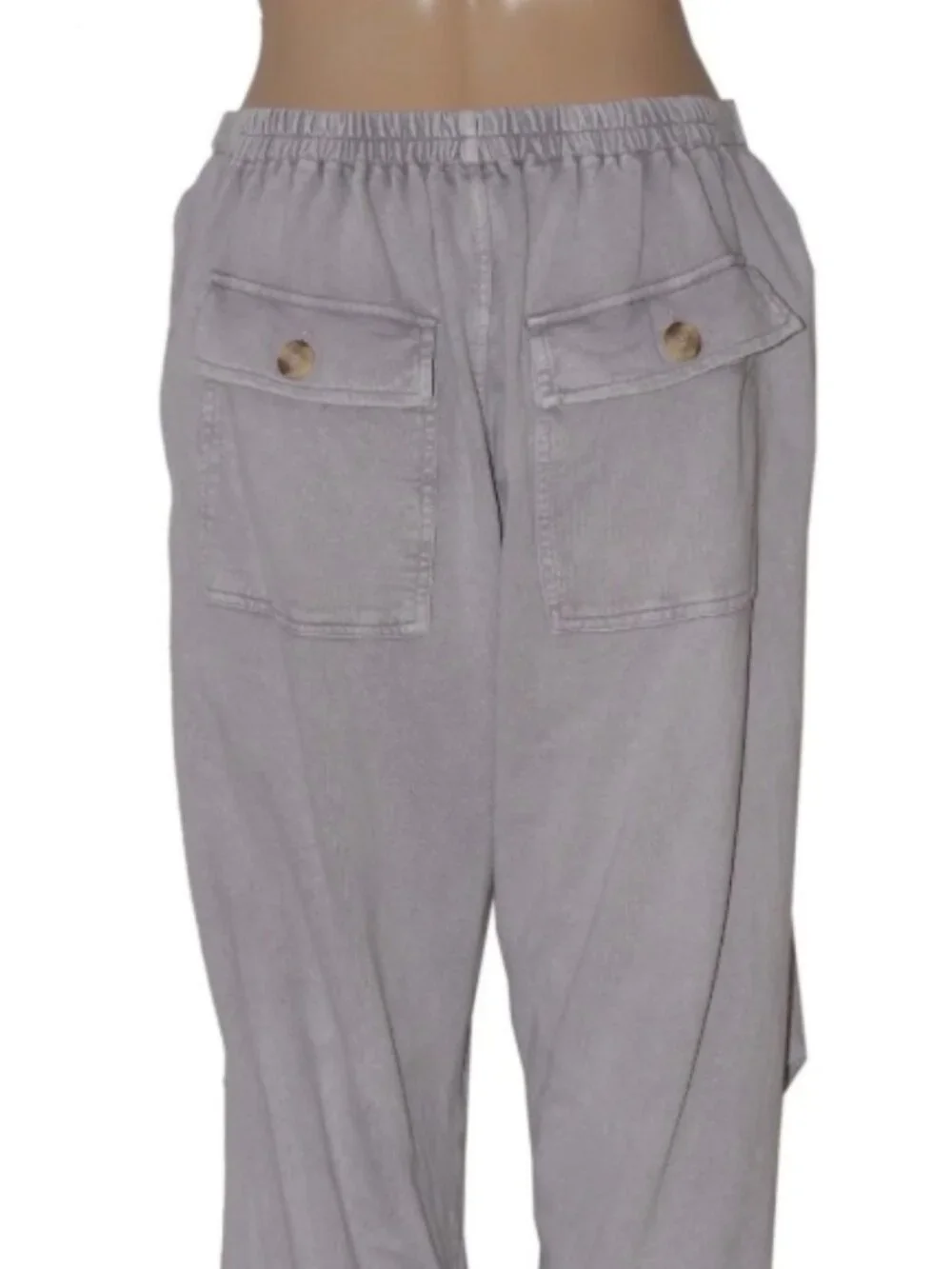 Free People One Dusty Purple Flowy Baggy Boho Jogger Pull On Pants XS